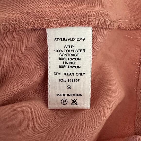 NWT ASTR The Label Floral Lace Sleeveless Dress Midi | Dark Blush Pink | SZ S - Picture 11 of 13